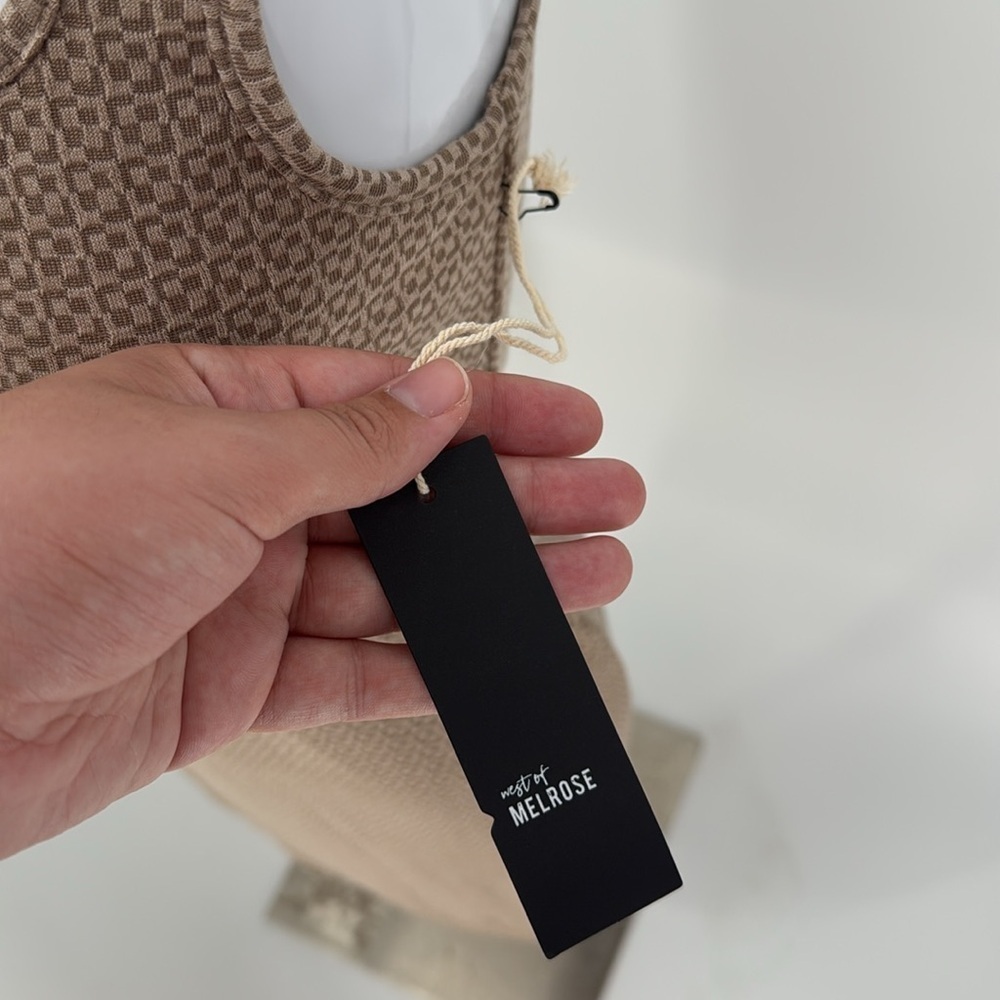 West of Melrose Tank Dress XS NWT Scoop Neck Mini - Picture 3 of 9